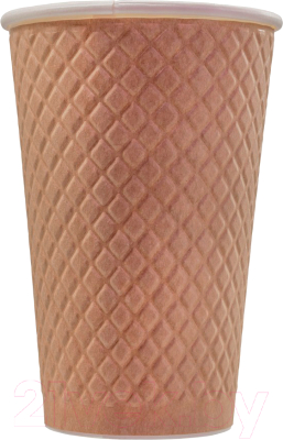 Набор бумажных стаканов Паксервис 400мл / EM90-530 - фото