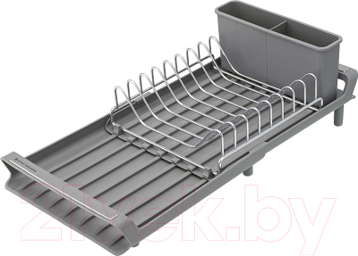 Сушилка для посуды Smart Solutions Atle / SS00009 (серый) - фото