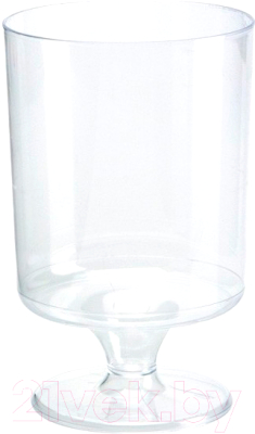 Набор одноразовых бокалов Паксервис Кристалл ПС для вина 200мл / 285579 - фото