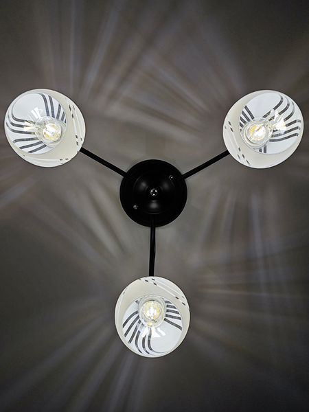 Потолочный светильник Mirastyle LS-1251/3C BK+CR