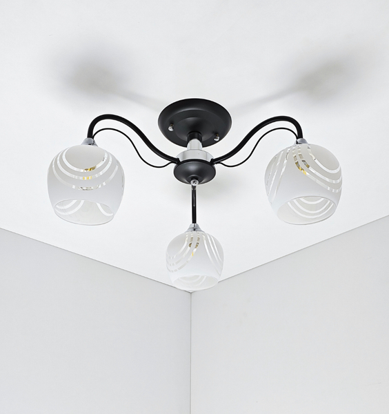 Потолочный светильник Mirastyle LS-1251/3C BK+CR