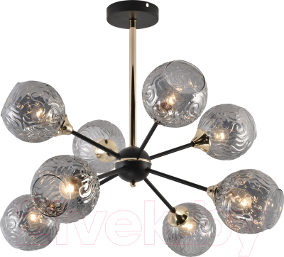 Потолочный светильник Mirastyle MH-1486B/8 BK+FGD - фото