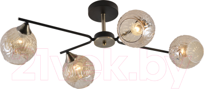 Потолочный светильник Mirastyle MH-1488/4 BK+AB - фото