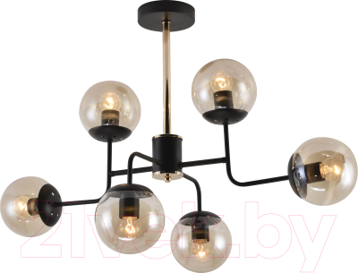 Потолочный светильник Mirastyle MH-1494/6 BK+FGD - фото