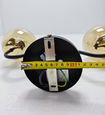 Потолочный светильник Mirastyle MH-1540B/2 BK+FGD