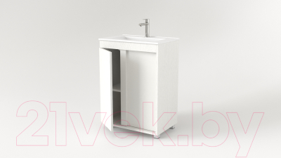 Тумба под умывальник Дабер 013 60 / Т13.6.0.5 (белый древесный)