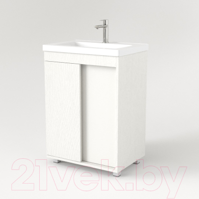 Тумба под умывальник Дабер 013 70 / Т13.7.0.5 (белый древесный)