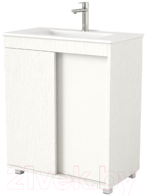 Тумба под умывальник Дабер 013 WeltWasser Deilbach 7517-70 / Т13.7W.0.5 (белый древесный) - фото