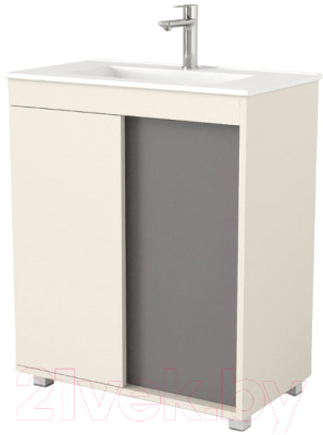 Тумба под умывальник Дабер 013 WeltWasser Deilbach 7517-70 / Т13.7W.0.19 (бежевый/серый) - фото