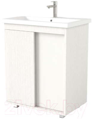 Тумба под умывальник Дабер 013 Cersanit Como 70 / Т13.7C.0.5 (белый древесный) - фото