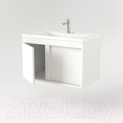 Тумба под умывальник Дабер 014 70 / Т14.7.0.5 (белый древесный)