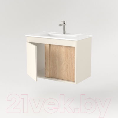 Тумба под умывальник Дабер 014 70 / Т14.7.0.18 (бежевый/дуб бардолино)