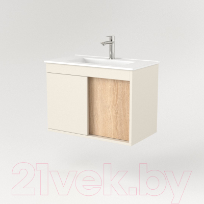 Тумба под умывальник Дабер 014 70 / Т14.7.0.18 (бежевый/дуб бардолино)