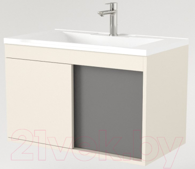 Тумба под умывальник Дабер 014 70 / Т14.7.0.19 (бежевый/серый)