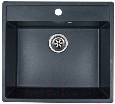 Мойка кухонная Granrus GR-555 (антрацит) - фото