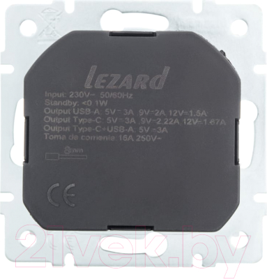 Розетка Lezard Vesna 742-3088-181TC