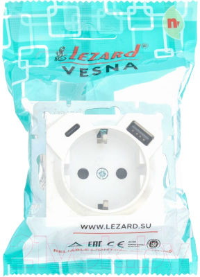 Розетка Lezard Vesna 742-3088-181TC