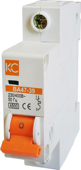 Выключатель автоматический КС ВА 47-39 1P 1.6А C / 80103 - фото