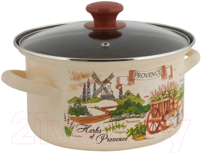 Кастрюля КМЗ Травы Прованса-1 Экстра 51904-352/4.02