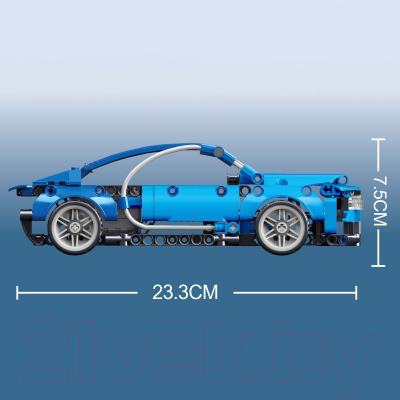 Конструктор инерционный Decool Техно. Вилди 3820 / 9888331