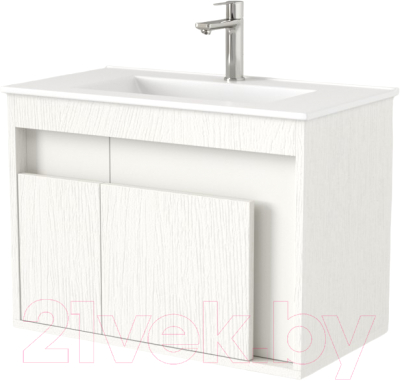 Тумба под умывальник Дабер 016 70 / Т16.7.0.5 (белый древесный) - фото