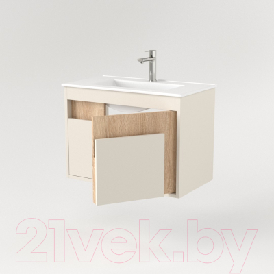 Тумба под умывальник Дабер 016 70 / Т16.7.0.18 (бежевый/дуб бардолино)