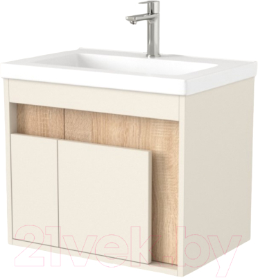 Тумба под умывальник Дабер 016 Тобага/Эридан/Артвин 60 / Т16.6Т.0.18 (бежевый/дуб бардолино) - фото