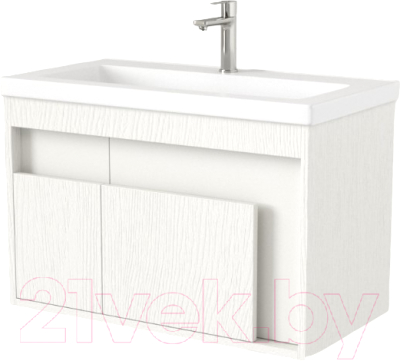 Тумба под умывальник Дабер 016 Тобага/Эридан 80 / Т16.8Т.0.5 (белый древесный) - фото
