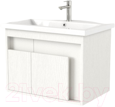 Тумба под умывальник Дабер 016 Cersanit Como 70 / Т16.7C.0.5 (белый древесный) - фото
