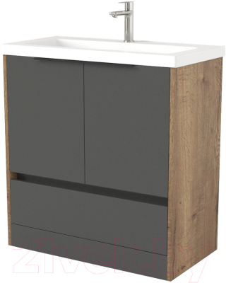 Тумба под умывальник Дабер 017 Тобага/Эридан 80 / Т17.8Т.0.22Ч - фото