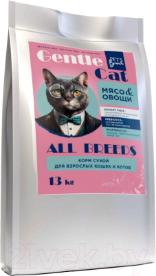 Сухой корм для кошек Pet's Brunch ДжентлКЭТ С мясом и овощами - фото