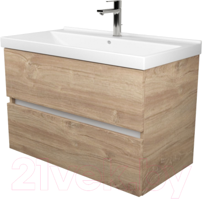 Тумба под умывальник Дабер 011 80 / Т11.8.0.6Б_light - фото