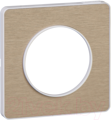 Рамка для выключателей и розеток Schneider Electric Odace S52P802L - фото