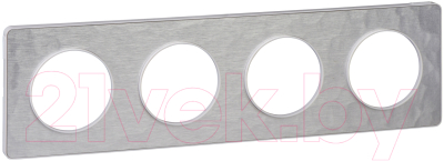 Рамка для выключателей и розеток Schneider Electric Odace S52P808K - фото