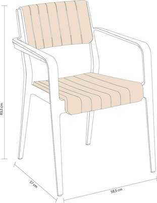 Стул пластиковый Holiday Infinity / HK-525-BR