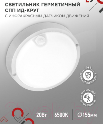 Светильник ЖКХ INhome СПП ИД-2065-Круг / 4690612044064