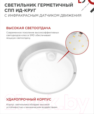 Светильник ЖКХ INhome СПП ИД-2065-Круг / 4690612044064