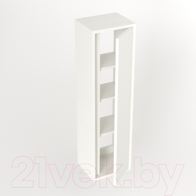 Шкаф-полупенал для ванной Дабер 014 / СТ14.0.0.5 (белый древесный)