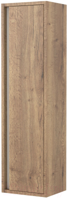 Шкаф-полупенал для ванной Дабер 014 / СТ14.0.0.21 (дуб галифакс/белый) - фото