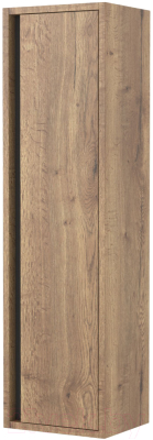 Шкаф-полупенал для ванной Дабер 014 / СТ14.0.0.22 (дуб галифакс/серый) - фото