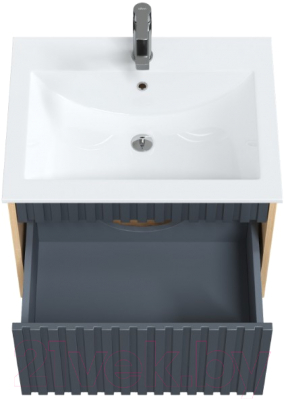 Тумба под умывальник Onika Дайлер 60 / 106151 (графит/дуб сонома)