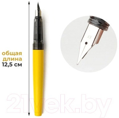 Ручка перьевая Малевичъ С черной тушью и значком / 196431