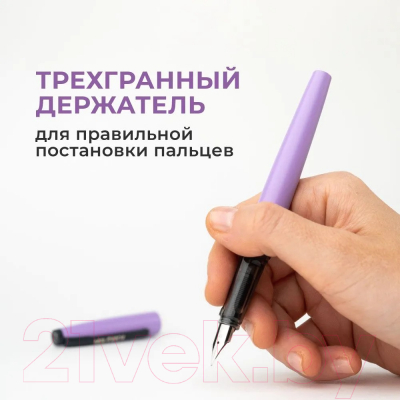 Ручка перьевая Малевичъ С черной тушью и значком / 196437