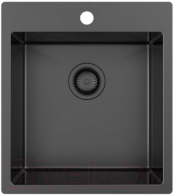 Мойка кухонная ZORG ZRN 5045 Premium PVD Gunblack - фото