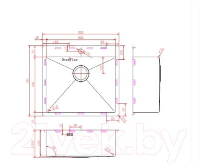 Мойка кухонная ZORG ZRN 5055 Premium