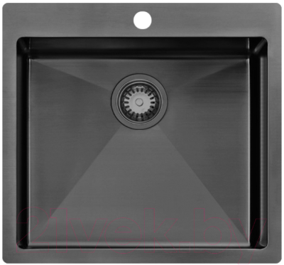 Мойка кухонная ZORG ZRN 5055 Premium PVD Gunblack - фото