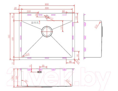 Мойка кухонная ZORG ZRN 5060 Premium