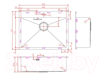 Мойка кухонная ZORG ZRN 5065 Premium