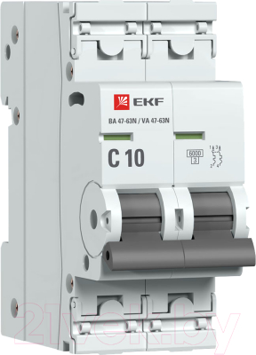 Выключатель автоматический EKF PROxima ВА 47-63N / M636210C  - фото