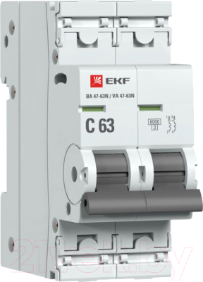 Выключатель автоматический EKF PROxima ВА 47-63N / M636263C - фото